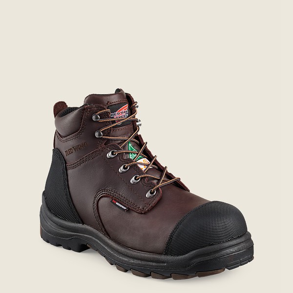 Bottes de Sécurité Red Wing - King Toe® - 6-Inch Waterproof Csa Toe - Noir/Marron - Homme 671WHUCPK